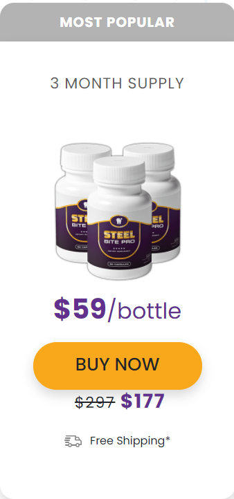 Buy Steel Bite Pro - 3 bottles